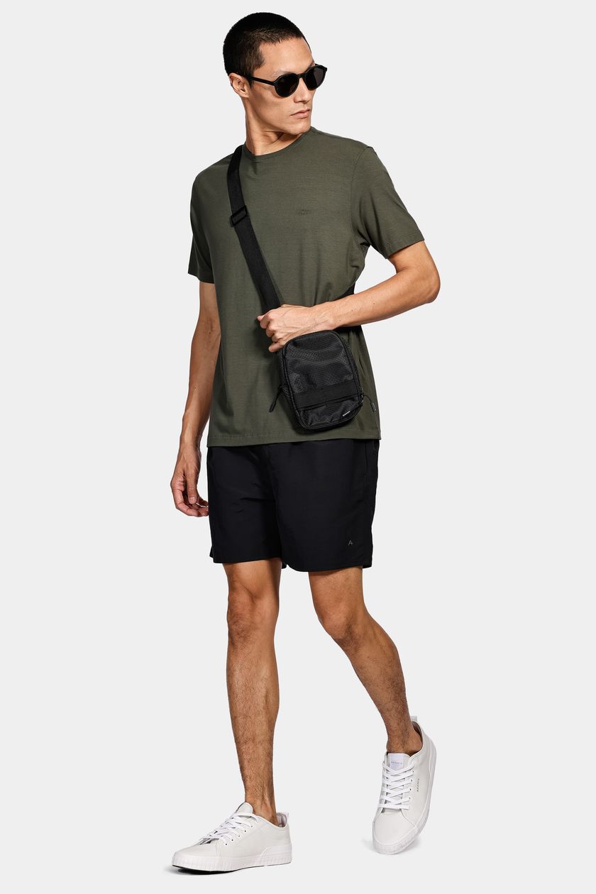 Shorts de Elástico Básico Color Preto