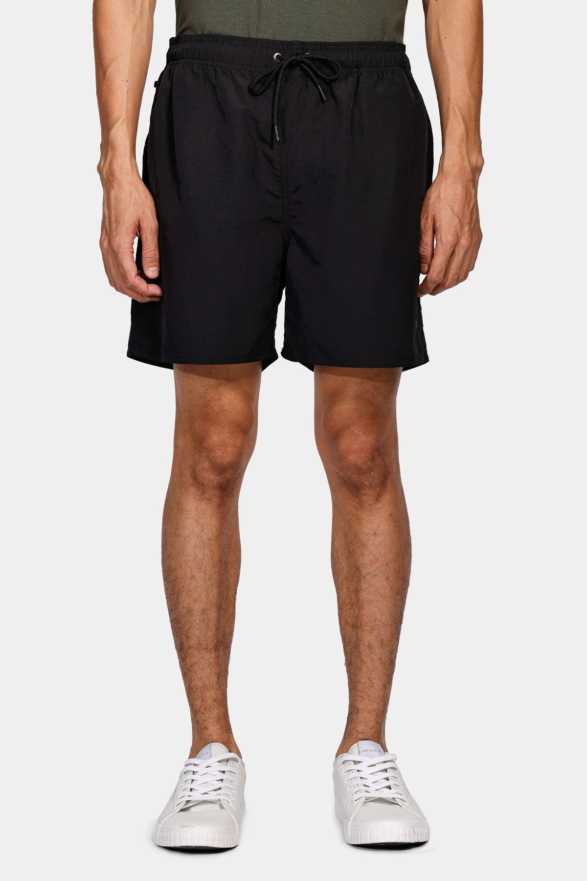 Shorts de Elástico Básico Color Preto