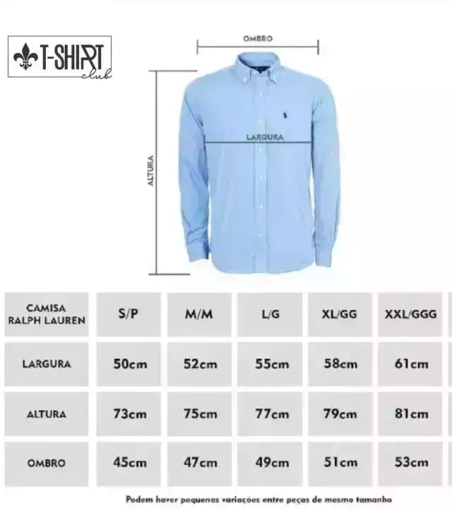 CAMISA SOCIAL ARA.MIS OXFORD - ML - CHUMBO