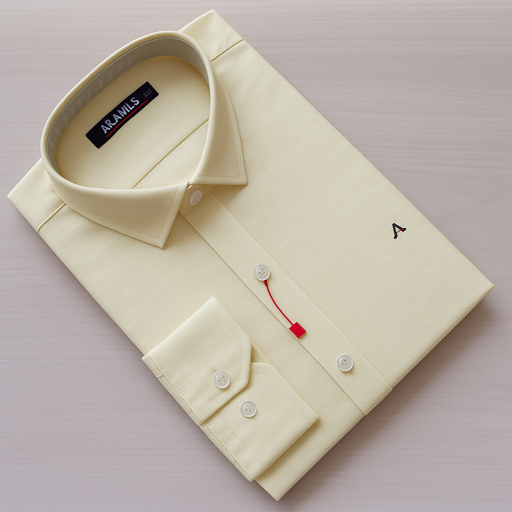 CAMISA SOCIAL ARA.MIS OXFORD - ML - AMARELO